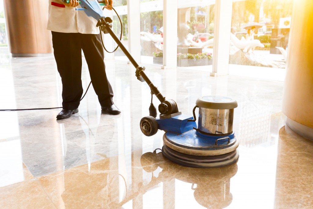 Commercial Cleaning of a Floor