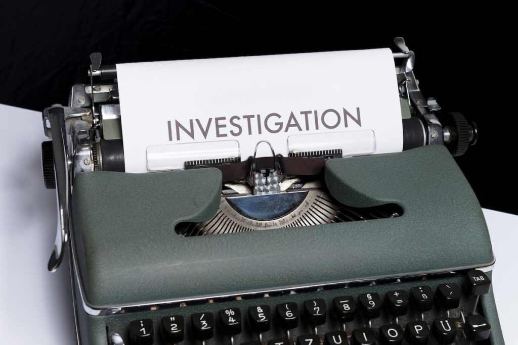 investigation paper on typewriter