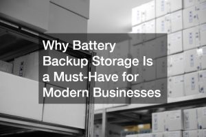 Why Battery Backup Storage Is a Must-Have for Modern Businesses