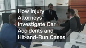How Injury Attorneys Investigate Car Accidents and Hit-and-Run Cases