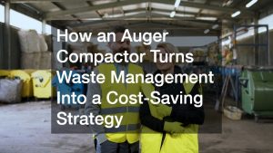 How an Auger Compactor Turns Waste Management Into a Cost-Saving Strategy